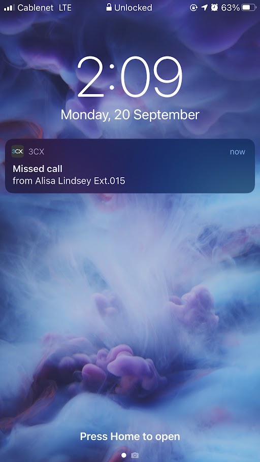 missed call