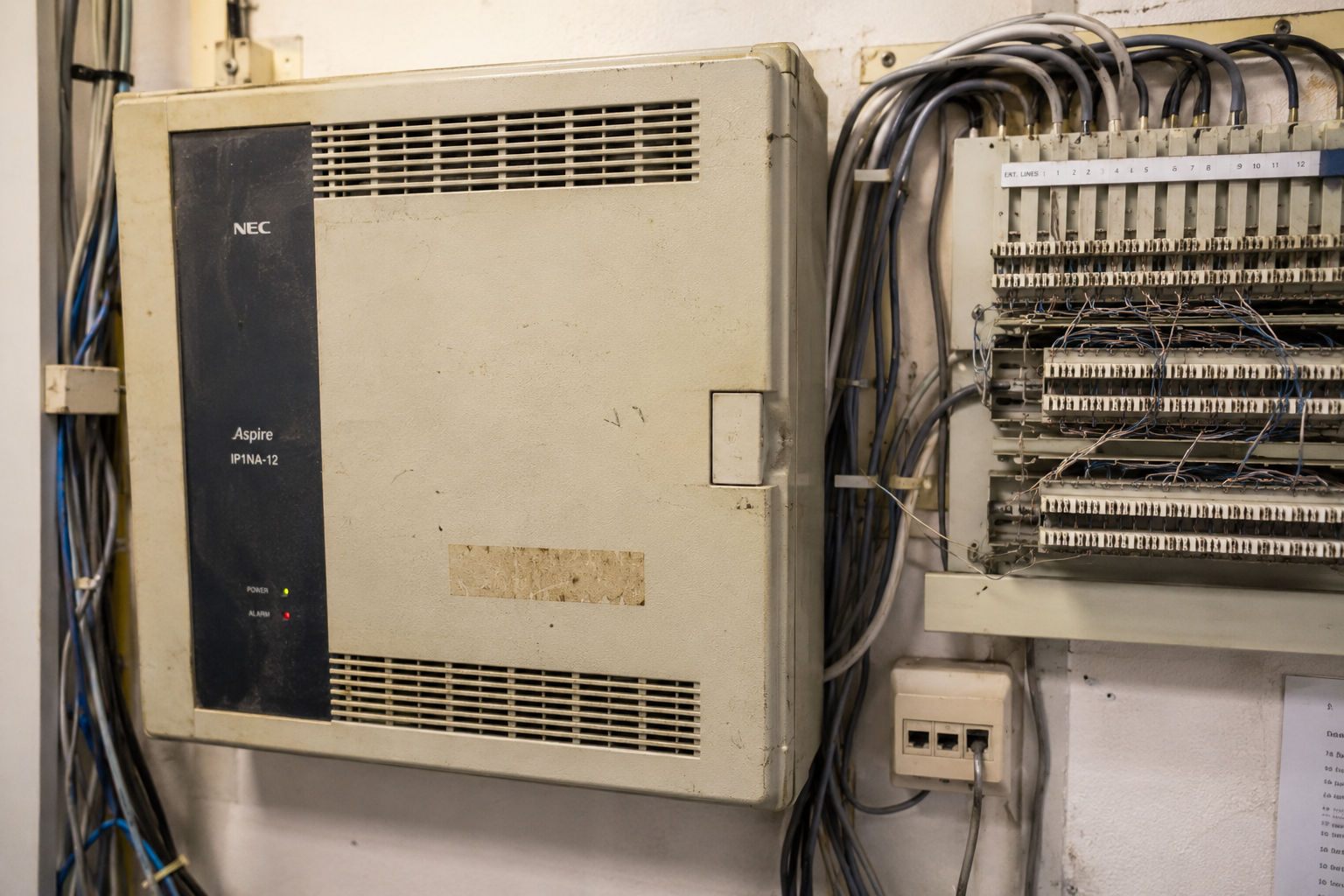 Ageing on-site business phone system due for replacement.